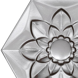 Platinum Frozen Flower | Ceramic tiles | Bisazza