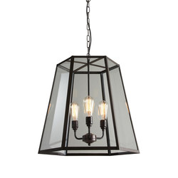 7651 Hex Pendant Extra Large Weathered Br Clear Gl 7651 Hex Pendant Extra Large