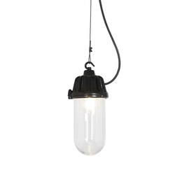 7674 Dockside Pendant, No Reflector, Black, Clear Glass | Suspensions | Original BTC