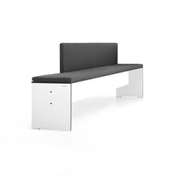 Riva bench with backrest |  | conmoto