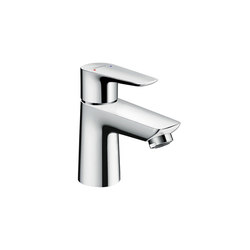 hansgrohe Talis E Single lever basin mixer 80 with pop-up waste set | Wash basin taps | Hansgrohe