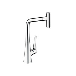 hansgrohe Metris Select Single lever kitchen mixer 320 with pull-out spout | Kitchen taps | Hansgrohe
