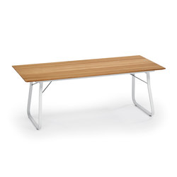 Ahoi Tisch, Tischplatte Teak | Dining tables | Weishäupl