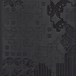 Bas-Relief patchwork nero | Ceramic tiles | Ceramiche Mutina