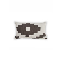 Ikat Cushion Dark Brown | Small | Home textiles | NEW WORKS