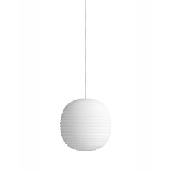 Lantern Pendant Frosted White Opal Glass | Small