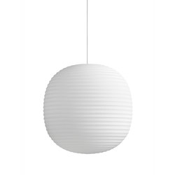 Lantern Pendant Frosted White Opal Glass | Large
