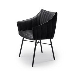 Rubie | Armchair High with steel frame 4-legs | Stühle | FREIFRAU MANUFAKTUR
