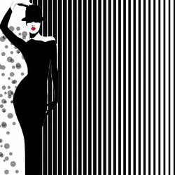 Vagabond Black & White | Bespoke wall coverings | GLAMORA