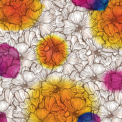 Symbiosis Floraldrops | Bespoke wall coverings | GLAMORA