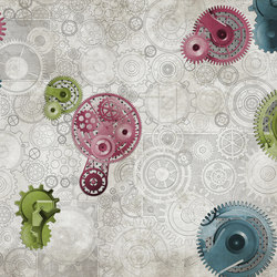 Fancy Clockwork | Bespoke wall coverings | GLAMORA