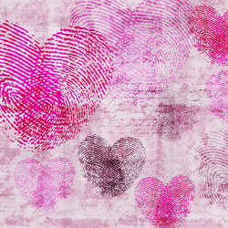 Flirt Heartprint | Bespoke wall coverings | GLAMORA