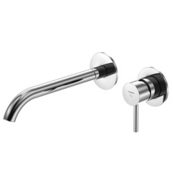 100 1824 3 Wall mounted single lever basin mixer (Finish set) | Wash basin taps | Steinberg