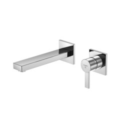120 1814 3 Wall mounted single lever basin mixer (Finish set) | Wash basin taps | Steinberg