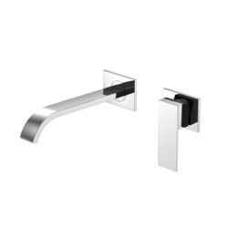 135 1814 3 Wall mounted single lever basin mixer (Finish set) | Wash basin taps | Steinberg