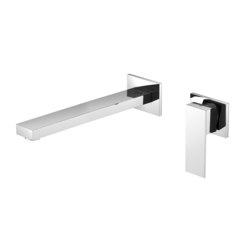 160 1824 3 Wall mounted single lever basin mixer (Finish set) | Grifería para lavabos | Steinberg