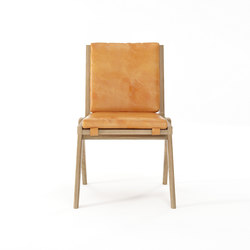 Tribute CHAIR with LEATHER Tan Cognac | Chairs | Karpenter