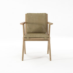 Tribute ARMCHAIR with LEATHER Safari Grey | Stühle | Karpenter