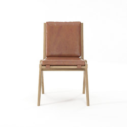 Tribute CHAIR with LEATHER Vintage Brown | Stühle | Karpenter