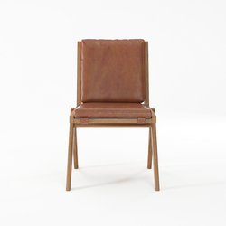 Tribute CHAIR with LEATHER Vintage Brown
