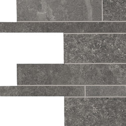 Groove Mystique Black Listelli sfalsati | Ceramic tiles | EMILGROUP