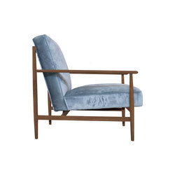 Gaia grey velvet armchair | Sessel | mg12