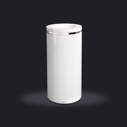Round Ring Wastebasket with Open Lid