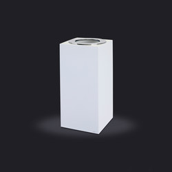 Gloss Collection Small Wastebasket Open Lid | Bathroom accessories | Vallvé