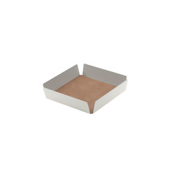 Tray Square Mini | metallic | Living room / Office accessories | LINDDNA