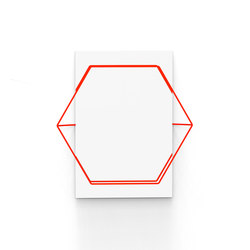 Untitled Mirror Hexa Red | Miroirs | Untitled Story