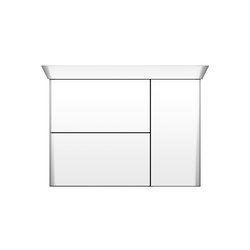 Iveo | Mineral cast washbasin incl. vanity unit | Vanity units | burgbad