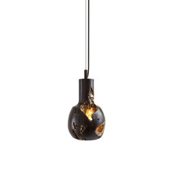 Decay Pendant 05 in Pot Ash & Polished Bronze | Suspended lights | Matthew Shively