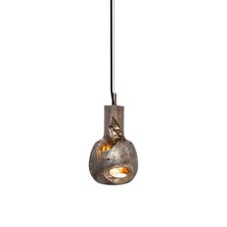 Decay Pendant 05 in Silver Nitrate & Polished Bronze | Suspended lights | Matthew Shively