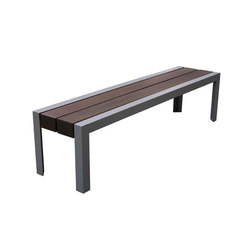 MLB1050B-W Backless Bench | Seating | Maglin Site Furniture