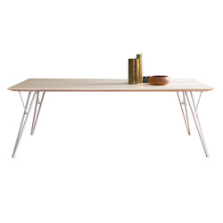 Eiffel-Y | rectangular table | 4-leg base | Skitsch by Hub Design