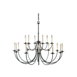 Simple Lines 18 Arm Chandelier | Chandeliers | Hubbardton Forge