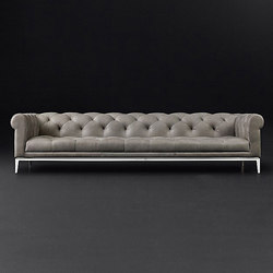 Italia Chesterfield Leather Sofa | Sofas | RH Contract