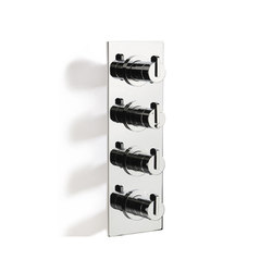Xenon concealed shower trim set with three outlets
