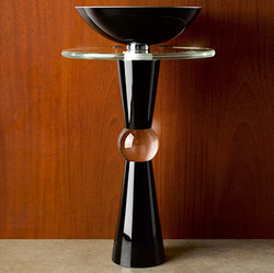 Cono Pedestal Black | Wash basins | Vitraform