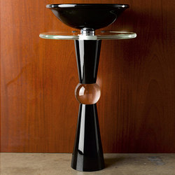 Cono Pedestal Black | Wash basins | Vitraform
