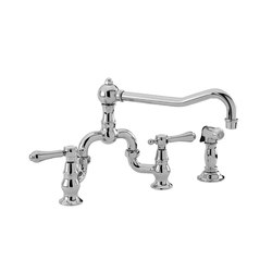Chesterfield Series - Kitchen Bridge Faucet with Side Spray 9453-1 | Kitchen taps | Newport Brass