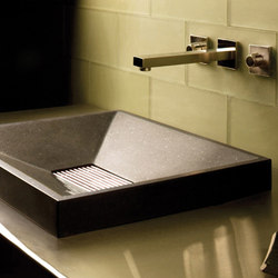 SYNC Drop-In Vessel Sink, Honed Basalt | Kitchen sinks | Stone Forest