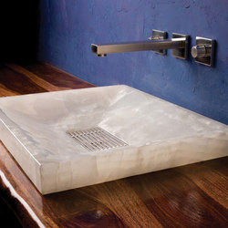 SYNC Drop-In Vessel Sink, Ice White Onyx | Kitchen sinks | Stone Forest