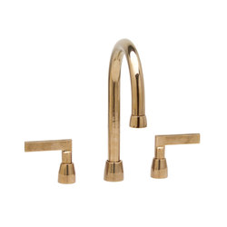 Bronze Gooseneck deck mount faucet