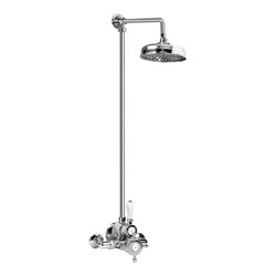 Canterbury - Thermostatic wall-mounted shower system with showerhead | Shower controls | Graff