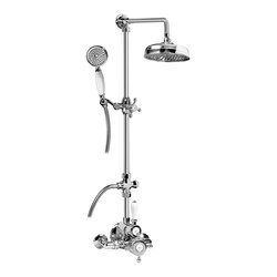 Canterbury - Thermostatic wall-mounted shower system with handshower and showerhead