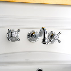 Canterbury - Wall-mounted basin mixer with 19cm spout - exposed parts | Grifería para lavabos | Graff