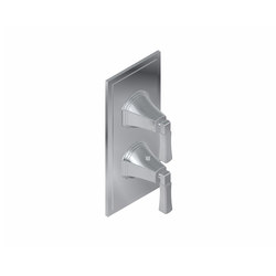 Finezza - 3/4" concealed thermostat and cut-off valve - exposed parts | Shower controls | Graff