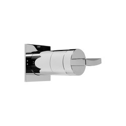 Luna - 1/2" concealed 3-way diverter - exposed parts | Shower controls | Graff