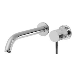 M.E. 25 - Wall-mounted basin mixer with 19cm spout - exposed parts | Wash basin taps | Graff